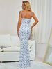 Slimm White & Blue Beach Dress